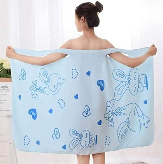 ComfortCurl™ - Womens' Wearable Bath Towel (Pack of 2) | Bath Robe Towels Bathroom Micro Fibre Towel For Women ComfortCurl™️ Womens' Wearable Bath Towel (Pack of 2) Zaavio®