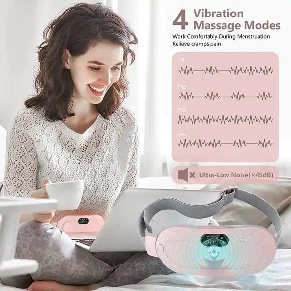 Menstrual Cramps Pain Relief Pain Reliever Heating Warming Pad - Portable Menstrual Belt and Massager Perioxy™ Heating Pad Zaavio®