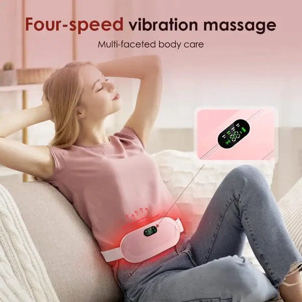 Menstrual Cramps Pain Relief Pain Reliever Heating Warming Pad - Portable Menstrual Belt and Massager Perioxy™ Heating Pad Zaavio®