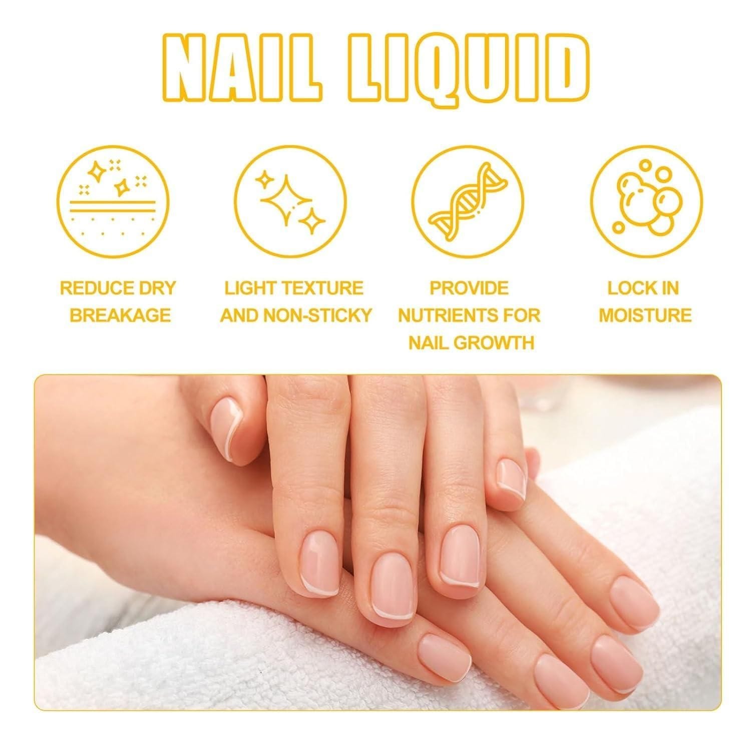 Nailorish™️ | Ingrown Toe nails Brittle Fingernails Nail Grown Serum Care Nailorish™️ Nail Treatment Serum (Pack of 2) Zaavio®