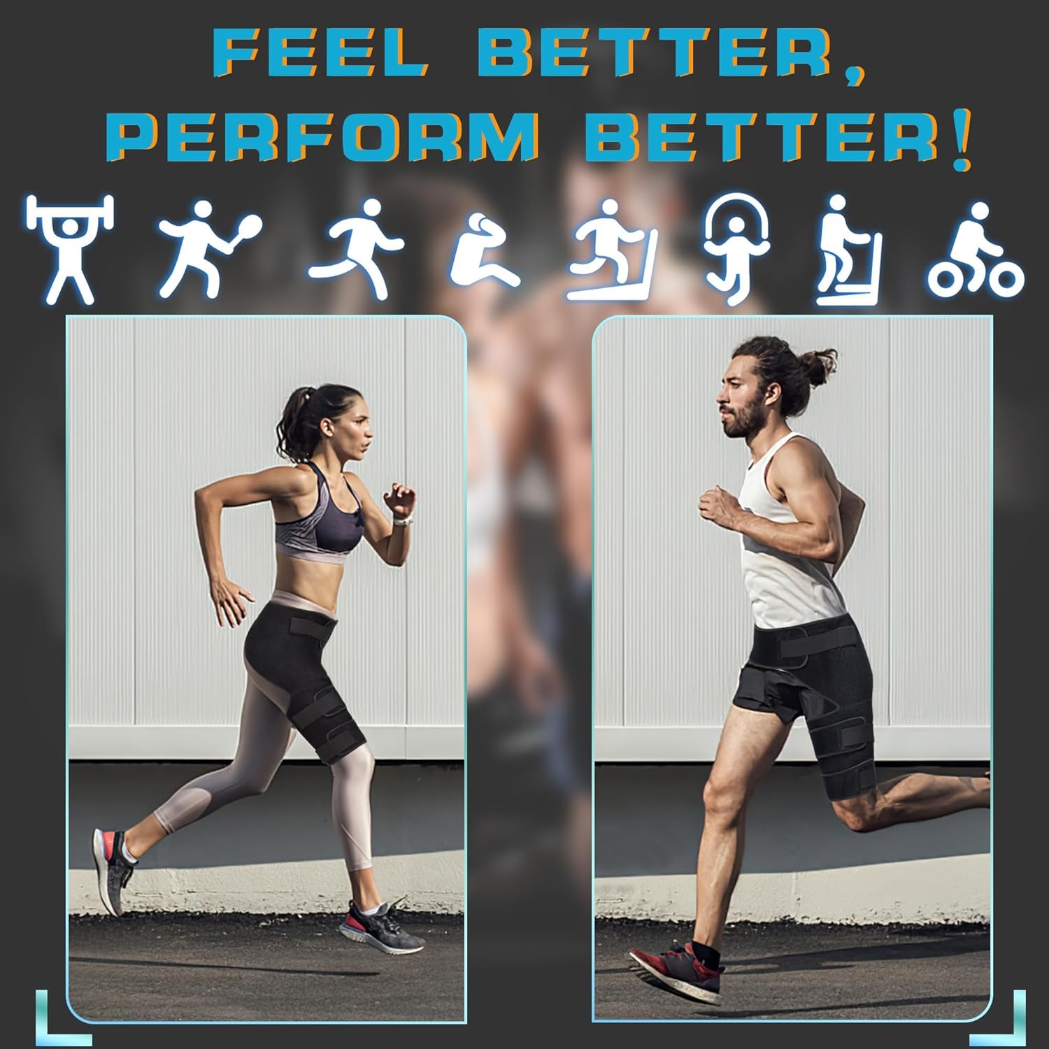Posturixio™ | Hamstring Injury Brace Pain Relief Hip Support Brace Posturixio™ Hip Brace Zaavio®
