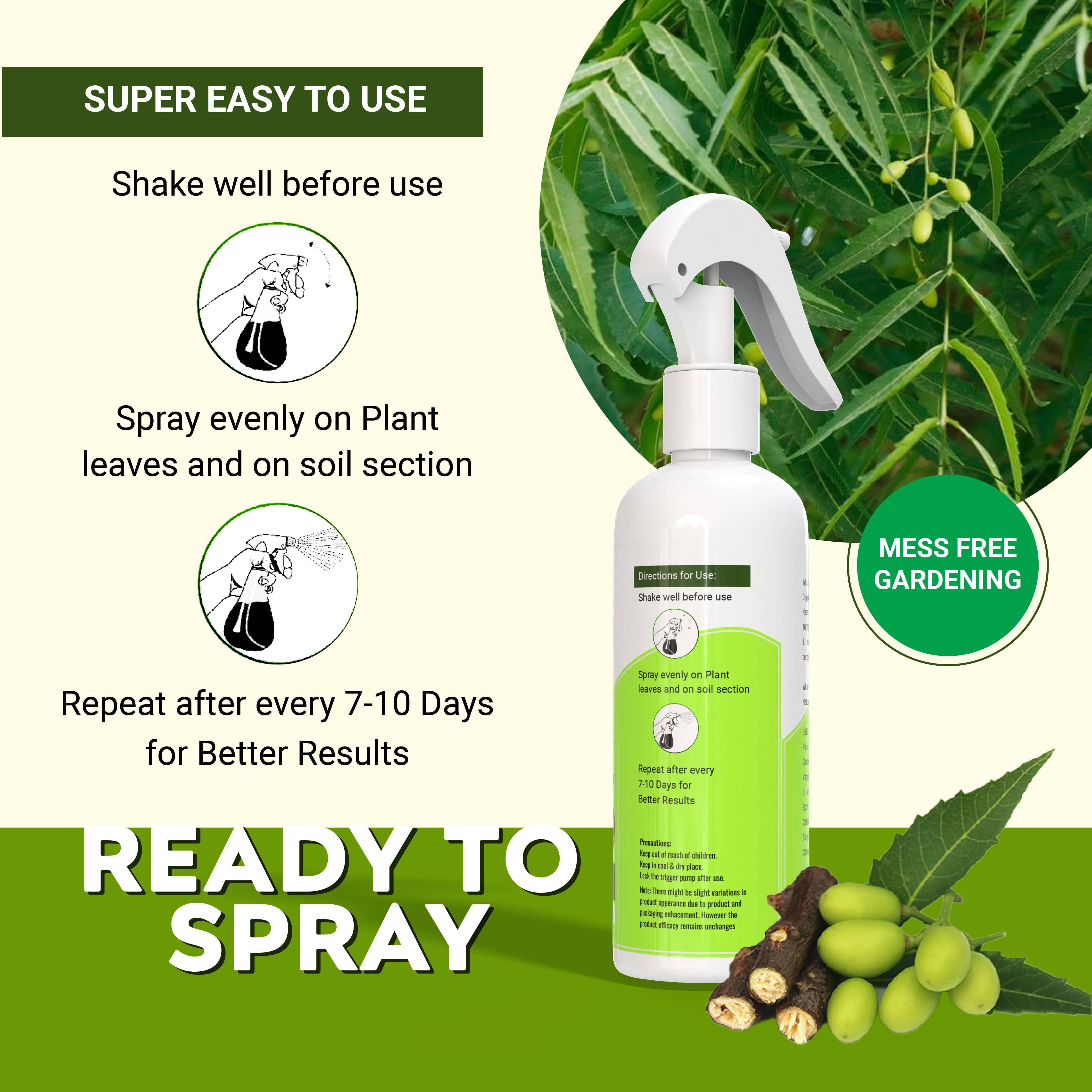 Pure Neem Plant Protection Spray (Buy 1 Get 1 Free) | Neem Oil Succulent Plants Herb Plant Trees Plant Protection spray Pure Neem Plant Protection Spray (Pack of 2) Zaavio®