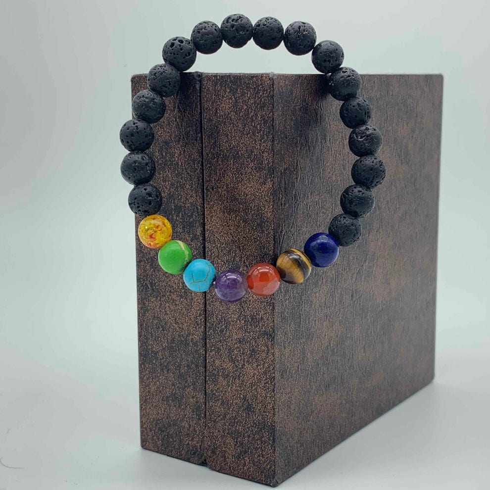 ZenergyBand™ | 7 Chakra Bracelet Stone Tiger Eye Healing Silver Stone Bracelet ZenergyBand™ 7 Chakra Energy Bracelet Zaavio®