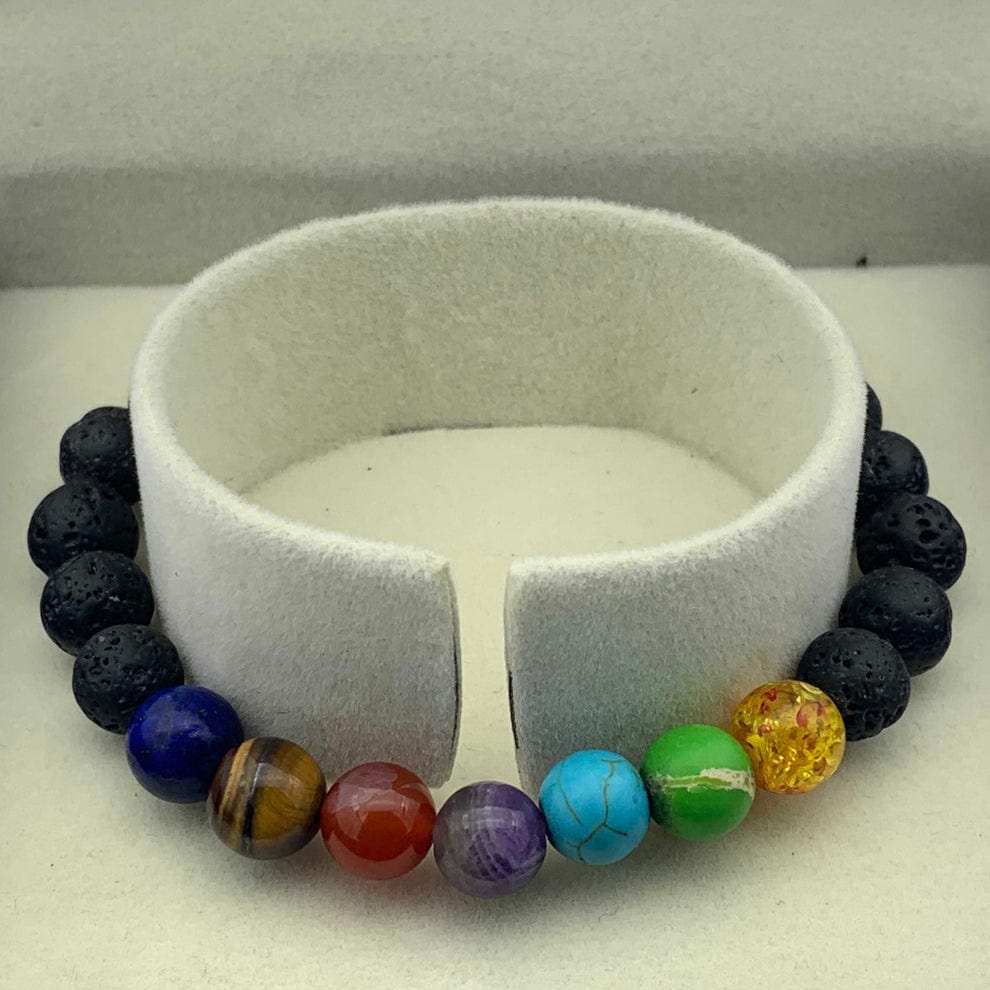 ZenergyBand™ | 7 Chakra Bracelet Stone Tiger Eye Healing Silver Stone Bracelet ZenergyBand™ 7 Chakra Energy Bracelet Zaavio®