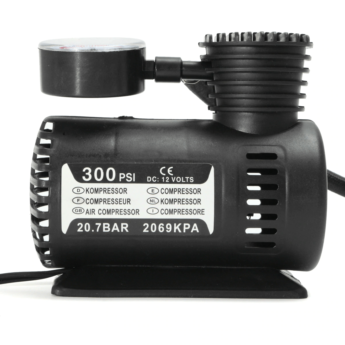 12v Portable Air Compressor For Car Tire Air Pump Inflator - Airzox™ 2.0 Airzox™ 2.0 - Portable Mini Air Compressor (300psi) Zaavio®