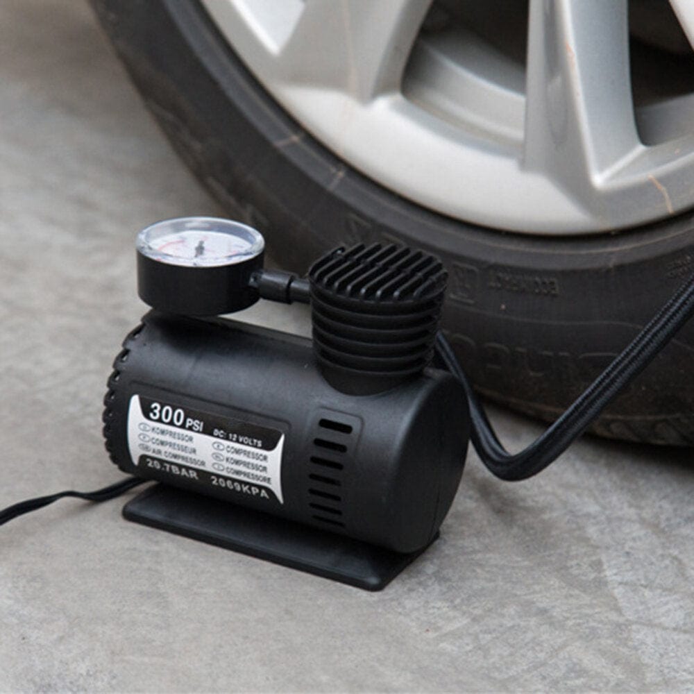 12v Portable Air Compressor For Car Tire Air Pump Inflator - Airzox™ 2.0 Airzox™ 2.0 - Portable Mini Air Compressor (300psi) Zaavio®