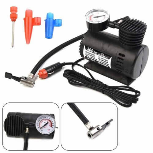 12v Portable Air Compressor For Car Tire Air Pump Inflator - Airzox™ 2.0 Airzox™ 2.0 - Portable Mini Air Compressor (300psi) Zaavio®