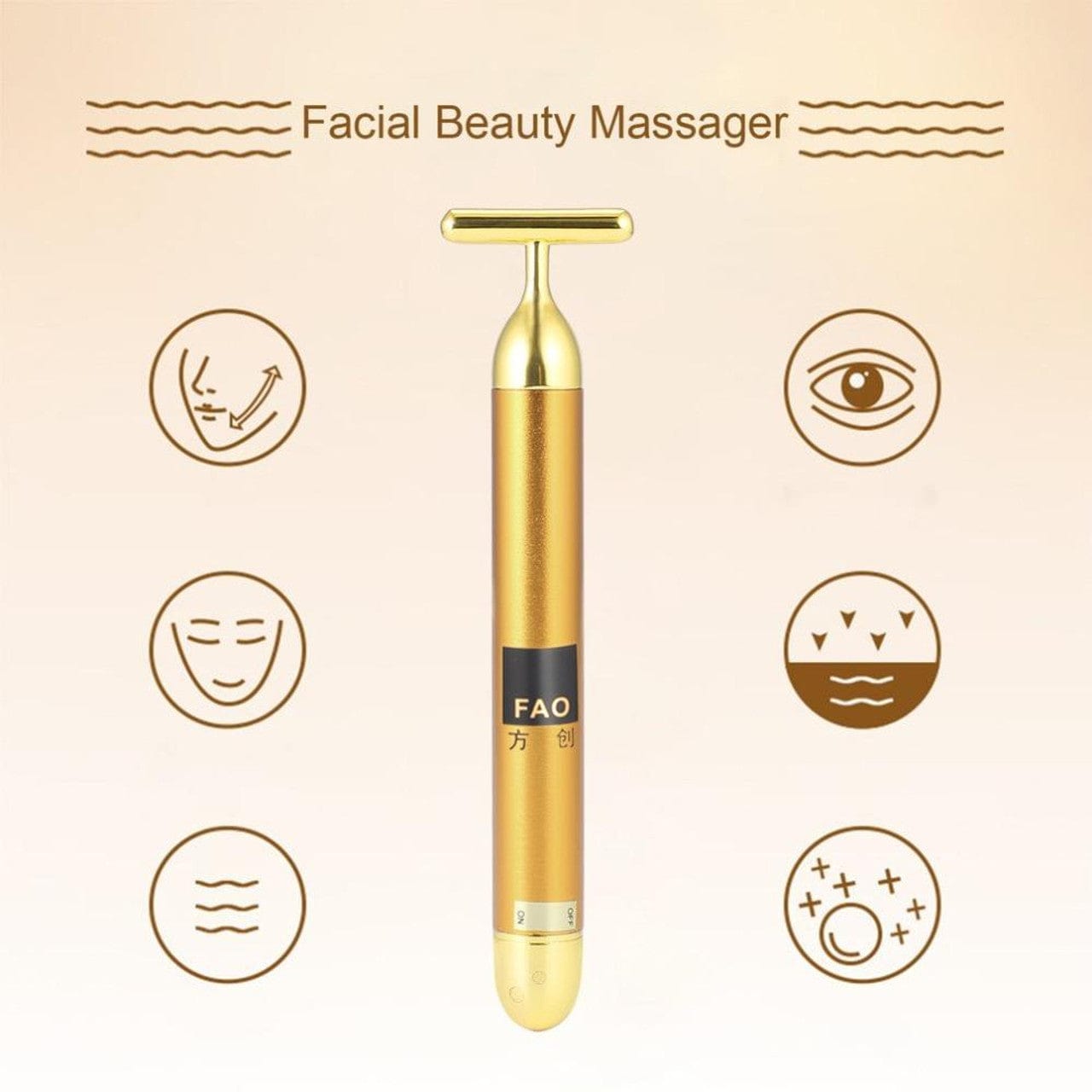 24k Gold Face Massager Zaavio®