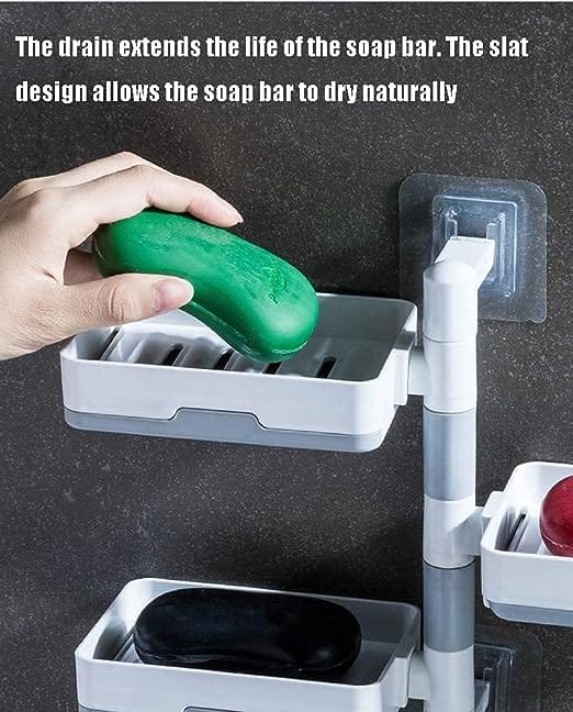 3 Layer Soap Dish Holder For Bathroom Shower And Kitchen Zaavio®