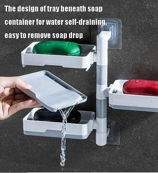 3 Layer Soap Dish Holder For Bathroom Shower And Kitchen Zaavio®