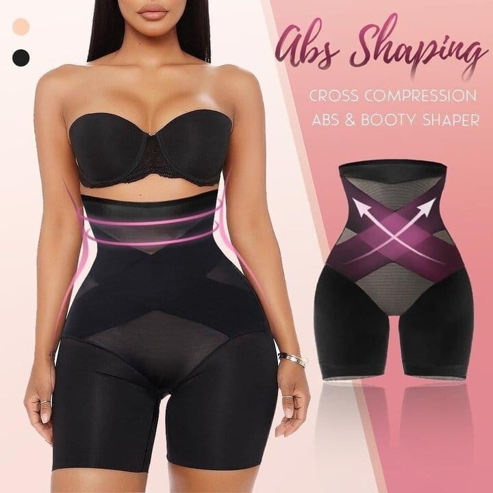 Abs Shaper Pants | Body Shaper For Women Tummy Shaper Body Slimmer Cross Compression Abs Shaper Pants Zaavio®