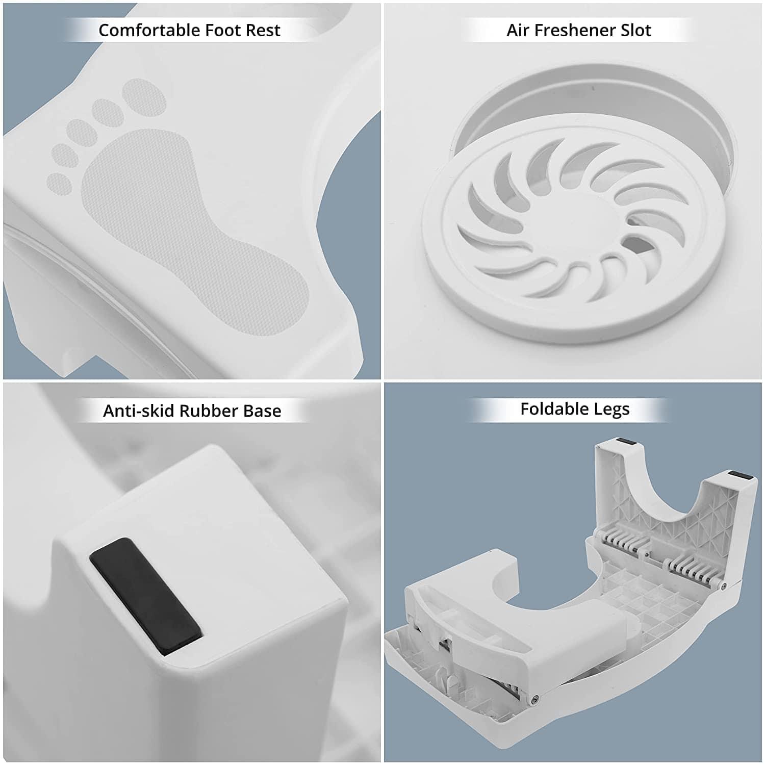 Accessories Of Bathroom Toilet Seat Western Plastic Bathroom Stool  - Relezy™️ Relezy™️ Zaavio®