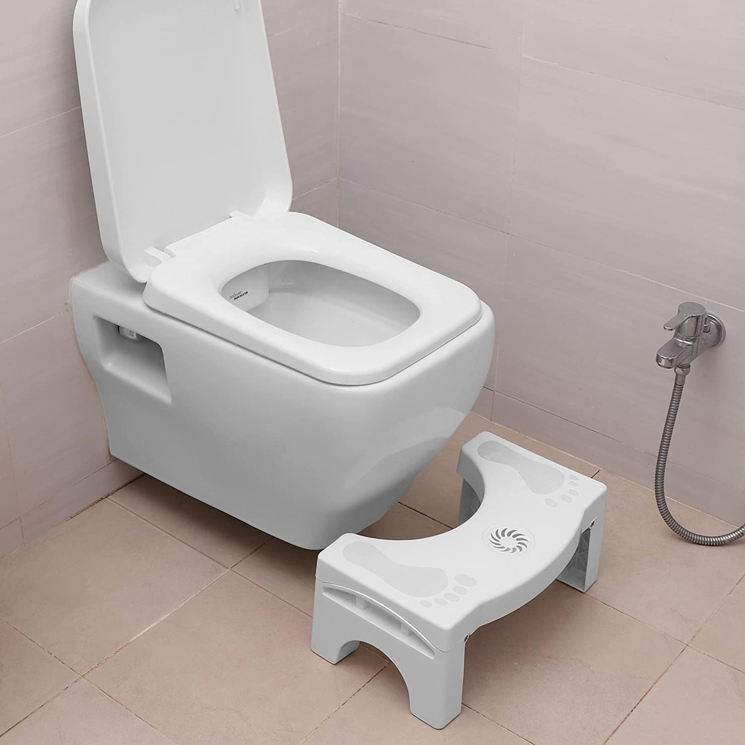 Accessories Of Bathroom Toilet Seat Western Plastic Bathroom Stool  - Relezy™️ Relezy™️ Zaavio®