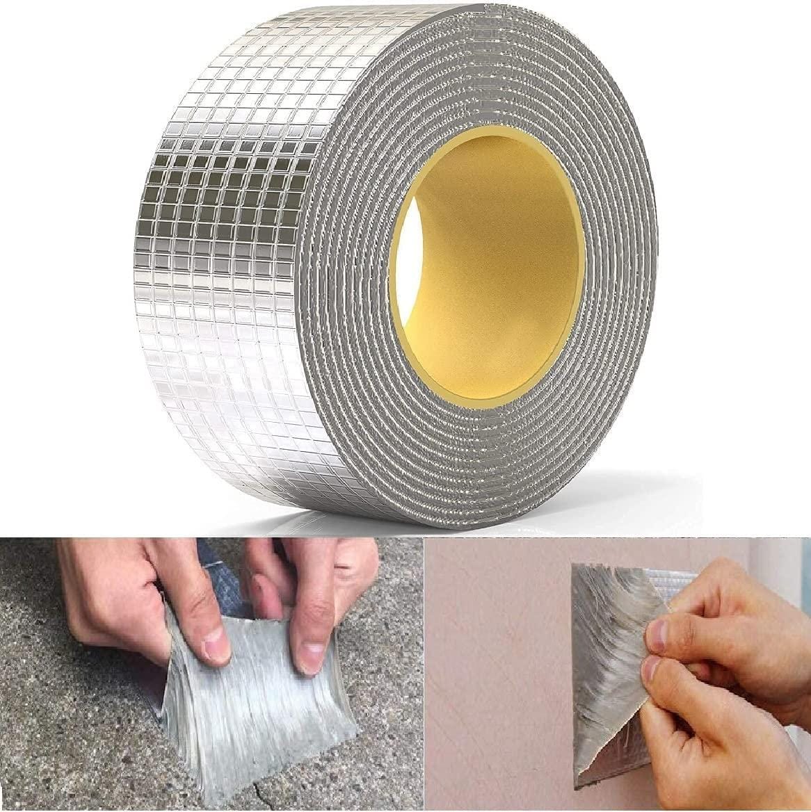 Adhesive Waterproof Leakage Tape Aluminium Foil Pipe Repair Tape - Tapexel™️ Tapexel™️ Waterseal Aluminium Rubber Tape Zaavio®