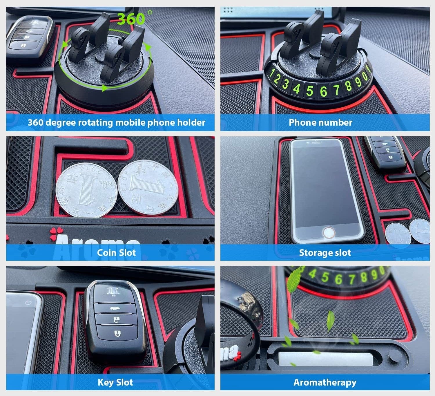 Automobile Car Dashboard accessories Mobile Holder Cellphone Stand  - Dashogrip™️ Dashogrip™️ Zaavio®