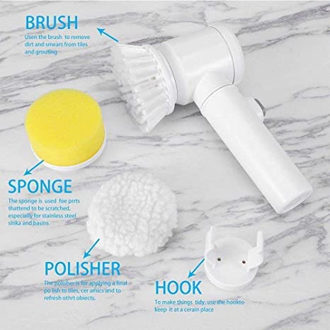 Bathroom Cleaning Brush Electric Scrubber Brush For Bathroom - Scruzzle™️ Scruzzle™️ 3-in-1 Electric Cleaning Brush Zaavio®