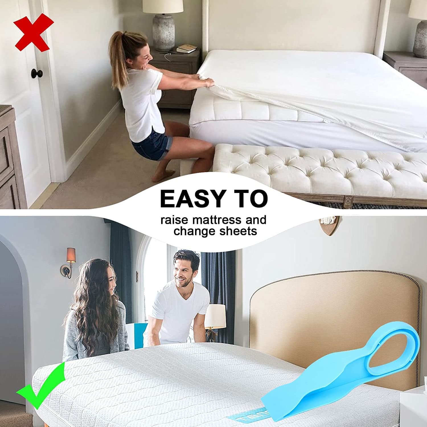 Bed Making Mattress Lifter Tool Bed Sheet Tucking Tool  - Bedzox™️ Bedzox™️ Zaavio®