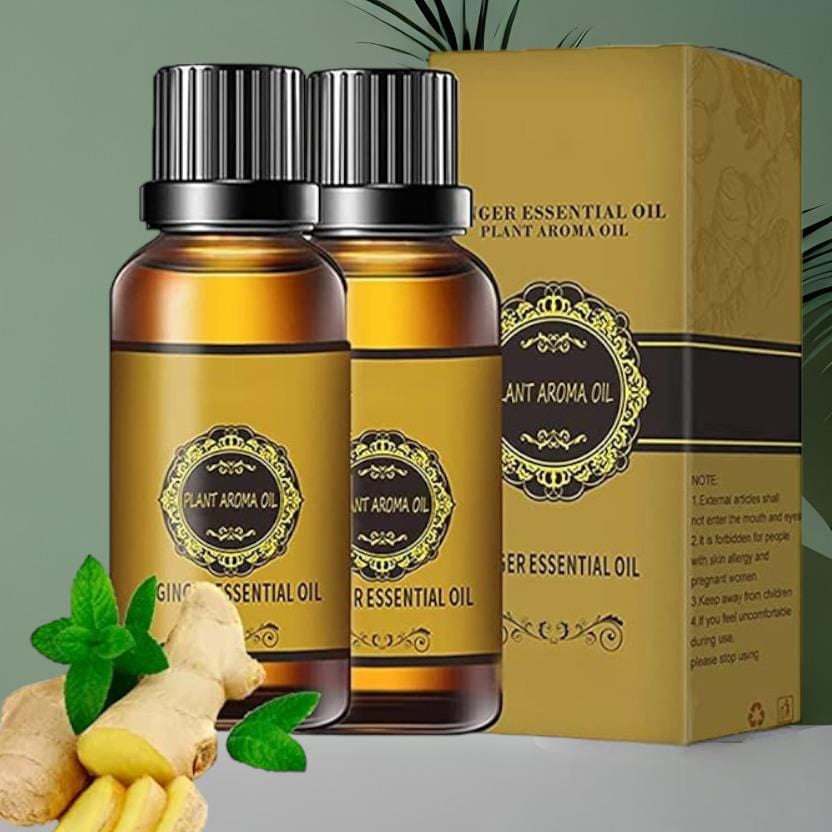 Belly Drainage Ginger Essential Oil Belly Button Oiling (Pack of 2) Belly Drainage Ginger Essential Oil (Pack of 2) Zaavio®