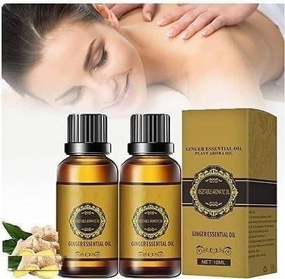 Belly Drainage Ginger Essential Oil Belly Button Oiling (Pack of 2) Belly Drainage Ginger Essential Oil (Pack of 2) Zaavio®