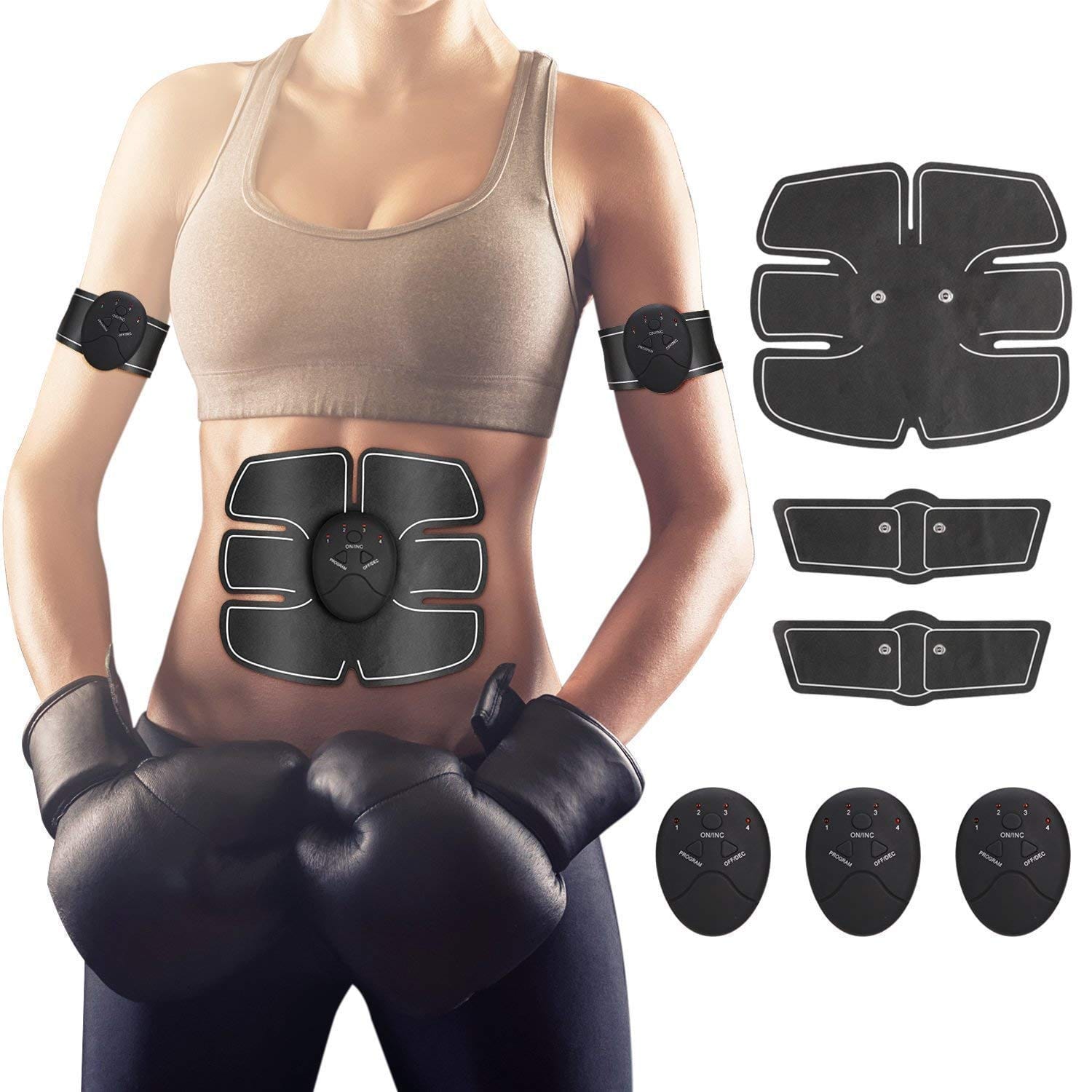 Belt For Abdomen Abdominal Exerciser Fitness Equipment Ab Stimulator - Pulsemor™️ Pulsemor™️ (Pack of 4) Zaavio®