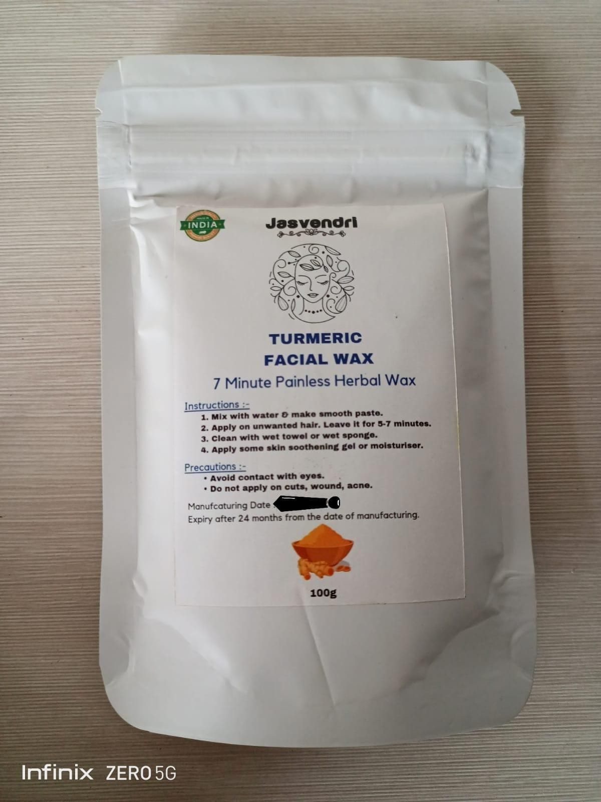 BIG Turmeric Facial Wax Powder Zaavio®