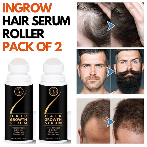 BUY 1 GET 1 FREE Organic Hair Serum Roller (Pack of 2) Zaavio®