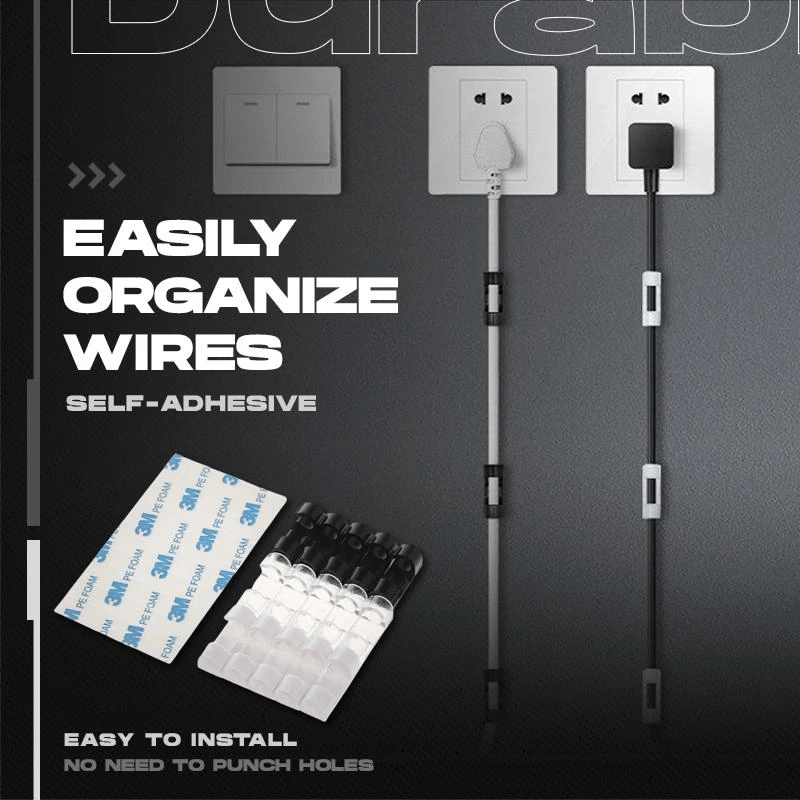 Cable Clamp Wire Clips Wiring Clamp Management Oraganizer  - CordEaze™️ Pack of 20 CordEaze™️ (Pack of 20 Pcs.) Zaavio®