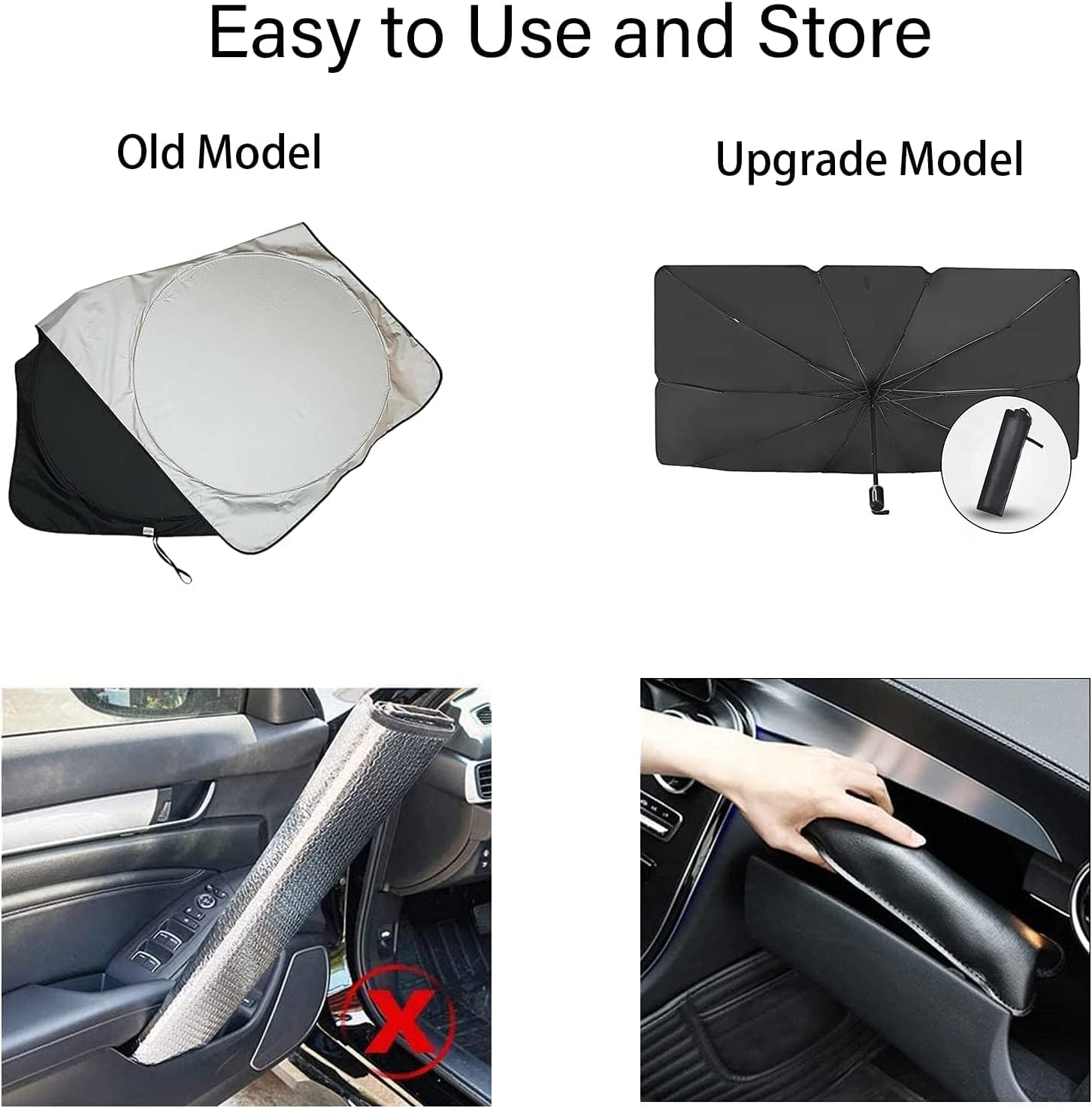 Car Accessories Sun Shade For Car Window Automobiles Window Curtains - FrostyBlock™️ Windshield Car Umbrella FrostyBlock™️ Windshield Car Umbrella Zaavio®