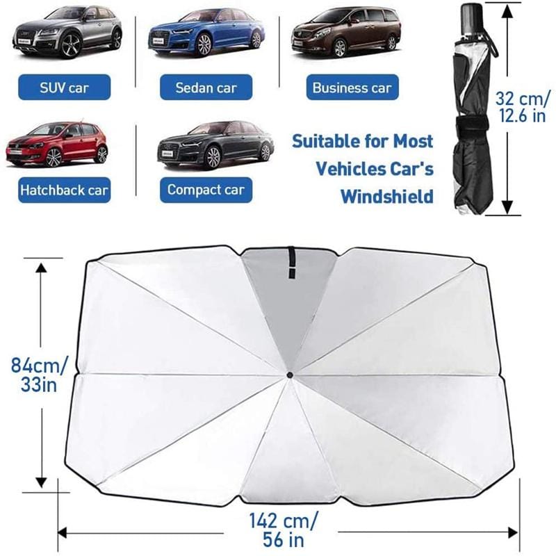 Car Accessories Sun Shade For Car Window Automobiles Window Curtains - FrostyBlock™️ Windshield Car Umbrella FrostyBlock™️ Windshield Car Umbrella Zaavio®