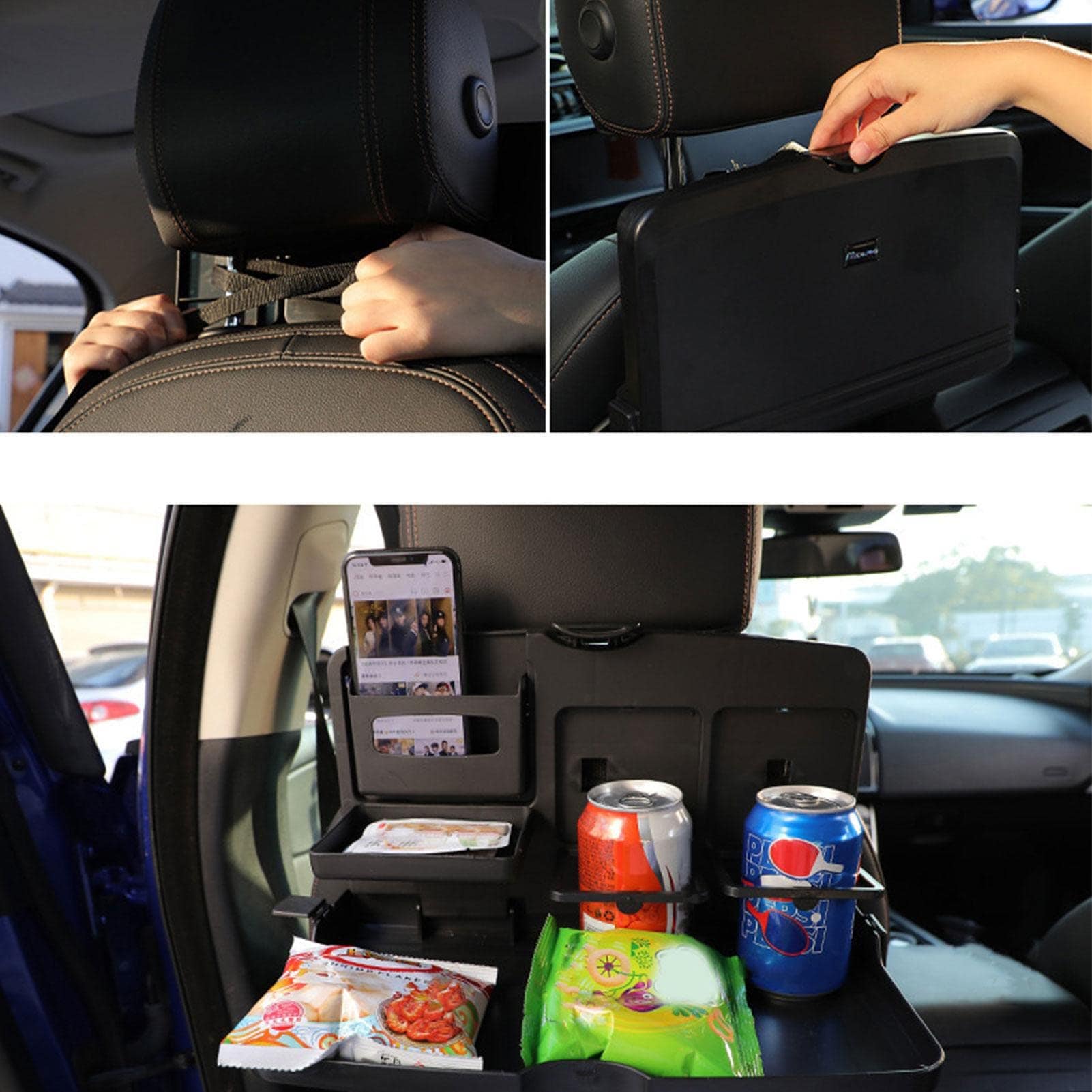 Car Back Seat Organizer Rear Seat Tray Bottle Holder - BackSeat Board™️ BackSeat Board™ Zaavio®