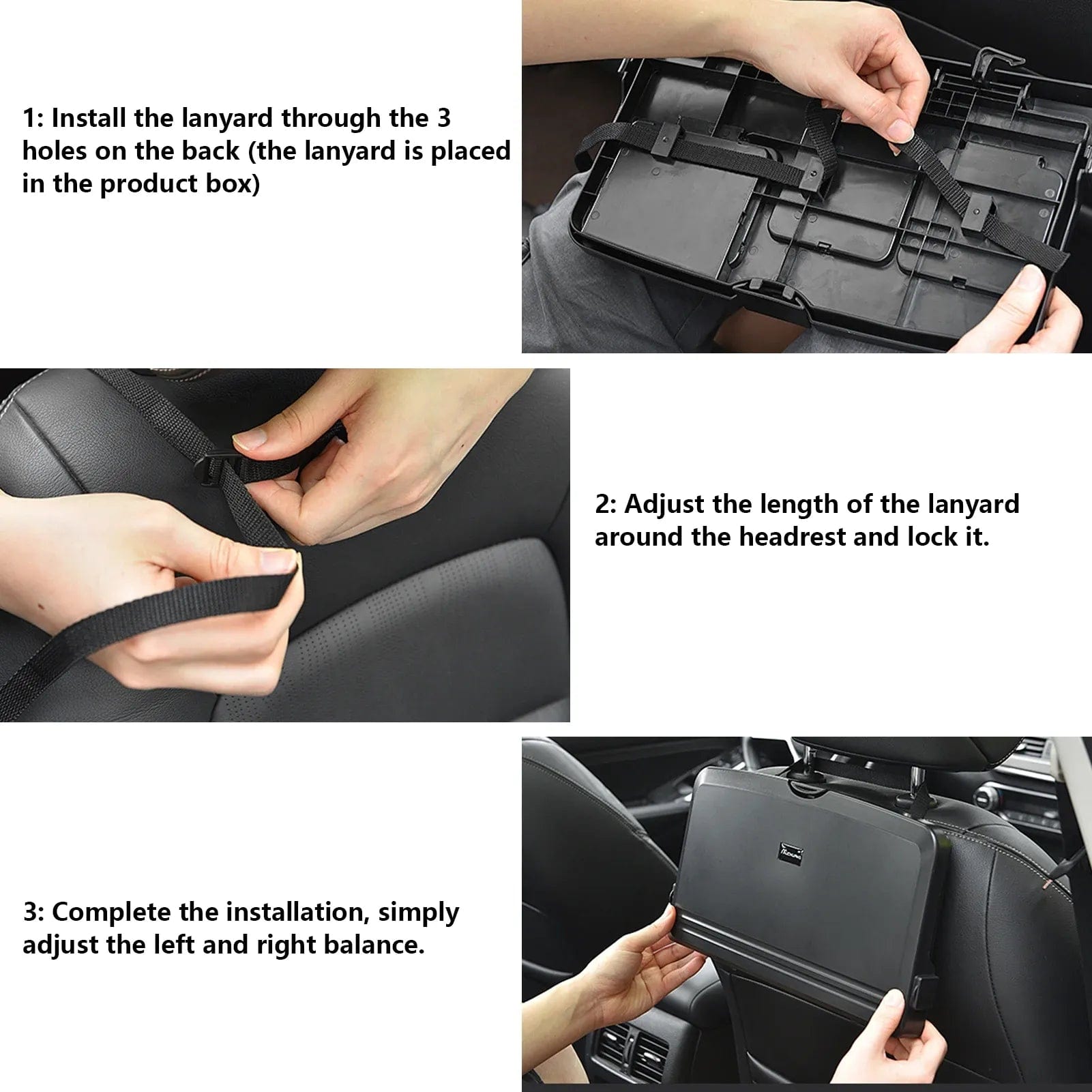 Car Back Seat Organizer Rear Seat Tray Bottle Holder - BackSeat Board™️ Large BackSeat Board™️ Zaavio®