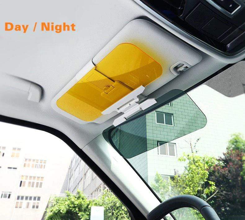 Claritix™ | Car Sun Visor Windshield Mirror Protector Anti Glare  Claritix™ 2-in-1 Day & Night Eye Protection Visor Zaavio®