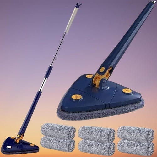 Cleaning Mop Floor Cleaner Rotating Microfiber Pocha - Moptrio™️ Moptrio™️ Multifunctional Triangular Mop Zaavio®