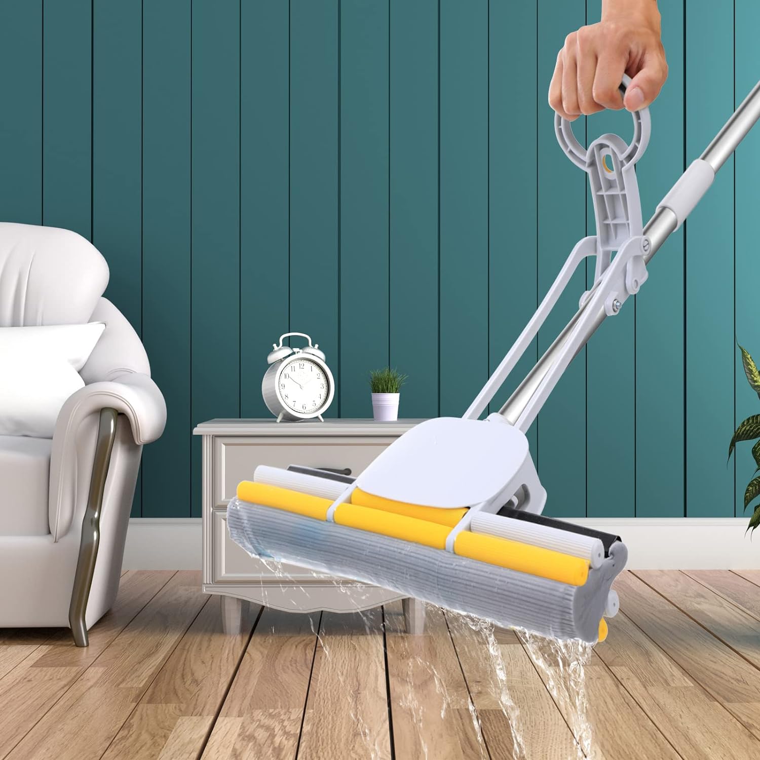 Cleaning Mop Floor Washing Household Cleaning Wiper Cleaner Sponge Mop - BreezeClean™️ PVA Water Absorbent Mop BreezeClean™️ PVA Water Absorbent Mop Zaavio®