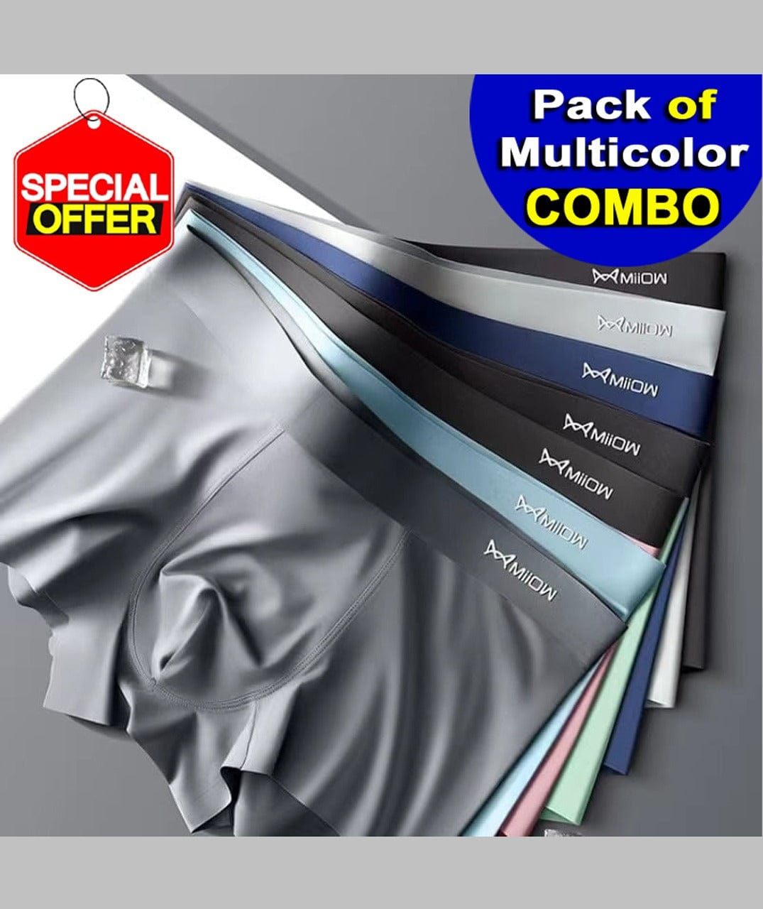 Coolmerixo™️ -Pack of 3 Boxers | Men's Underwear Trunks Inner Wear Underclothes Boxer Briefs Coolmerixo™️Icy Silk Underwear for Men (Pack of 3) Zaavio®