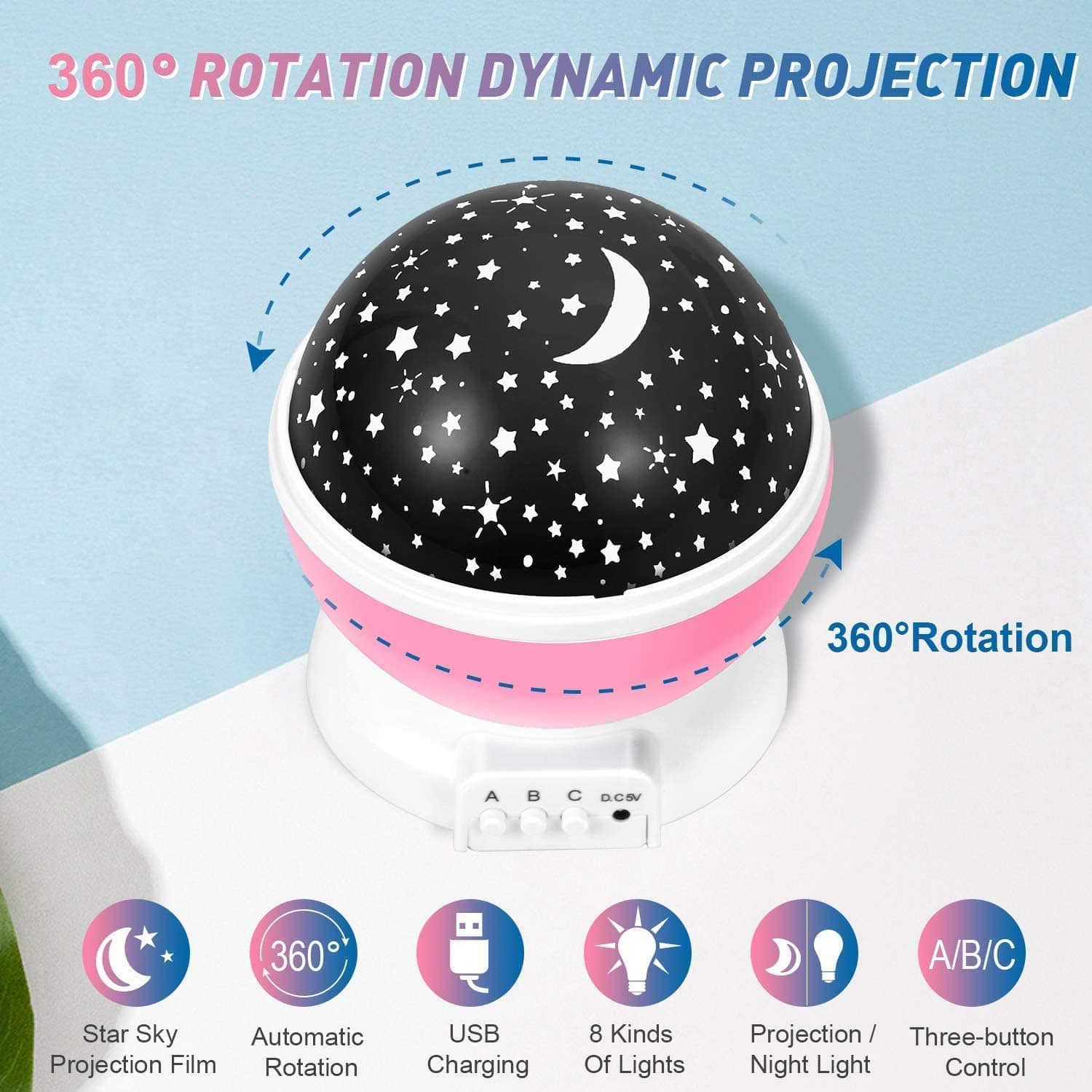 Decorative Star Lights Rotating Night Lamp Projector - Galaxzo™ Galaxzo™ Zaavio®