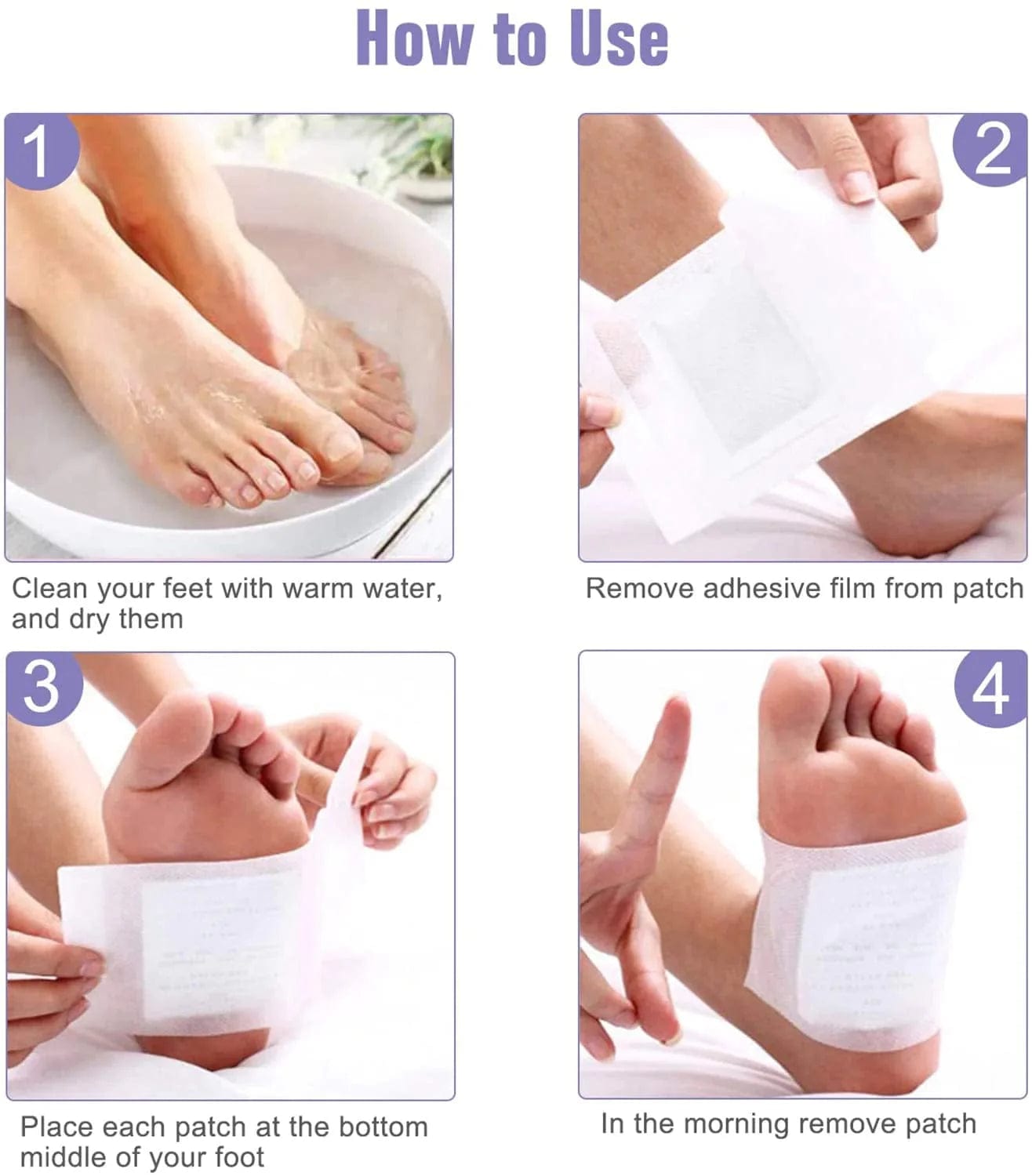 Detox Foot Pads Cleansing Toxin Removal Patch  - DEOXIFY™️ - Pack of 10 DEOXIFY™️ - Pack of 10 Zaavio®