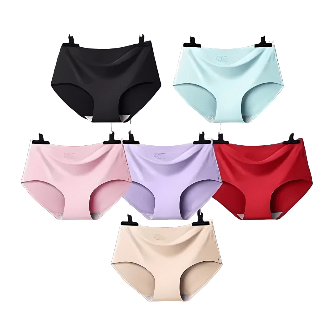 ElevateComfy™️ Seamless Panties (Pack of 4) | Undergarments Women Inner Wear Women's Underclothes ElevateComfy™️ Seamless Underwear for Women (Multicolor) (Pack of 4) Zaavio®