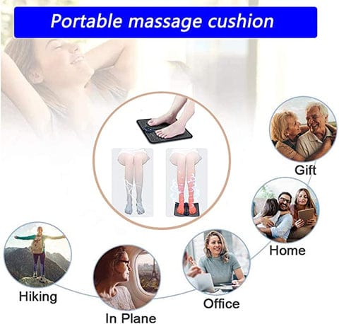  EMS Leg and Foot Massager Mat Electrical Pad - Pulsezy™ EMS Foot Massager Zaavio®