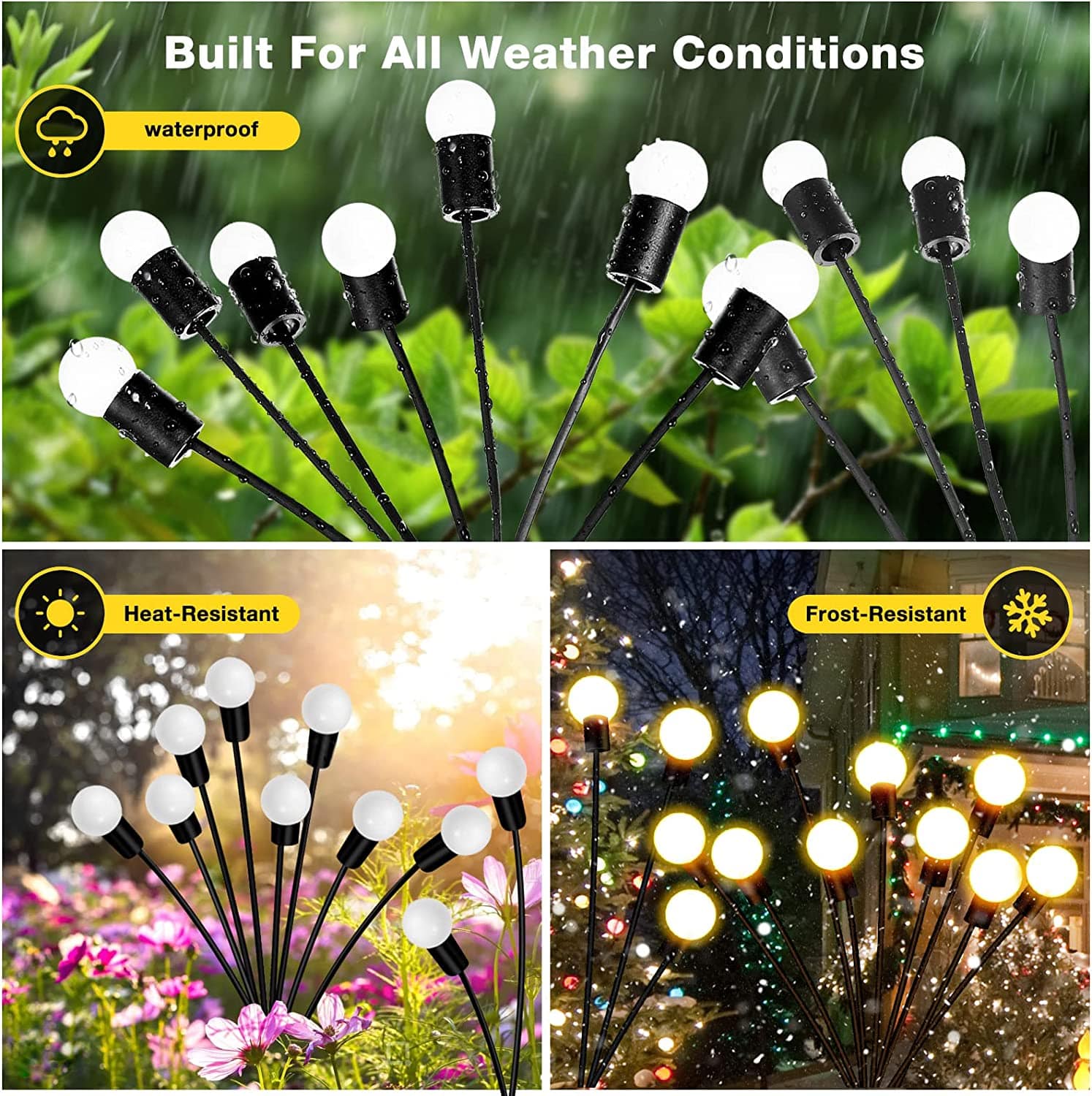 Enchanting Firefly Lights : Unique Solar Powered Garden Lights (Multi Sets) Zaavio®