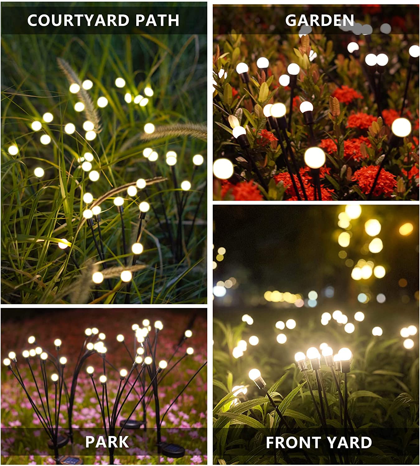 Enchanting Firefly Lights : Unique Solar Powered Garden Lights (Multi Sets) Zaavio®