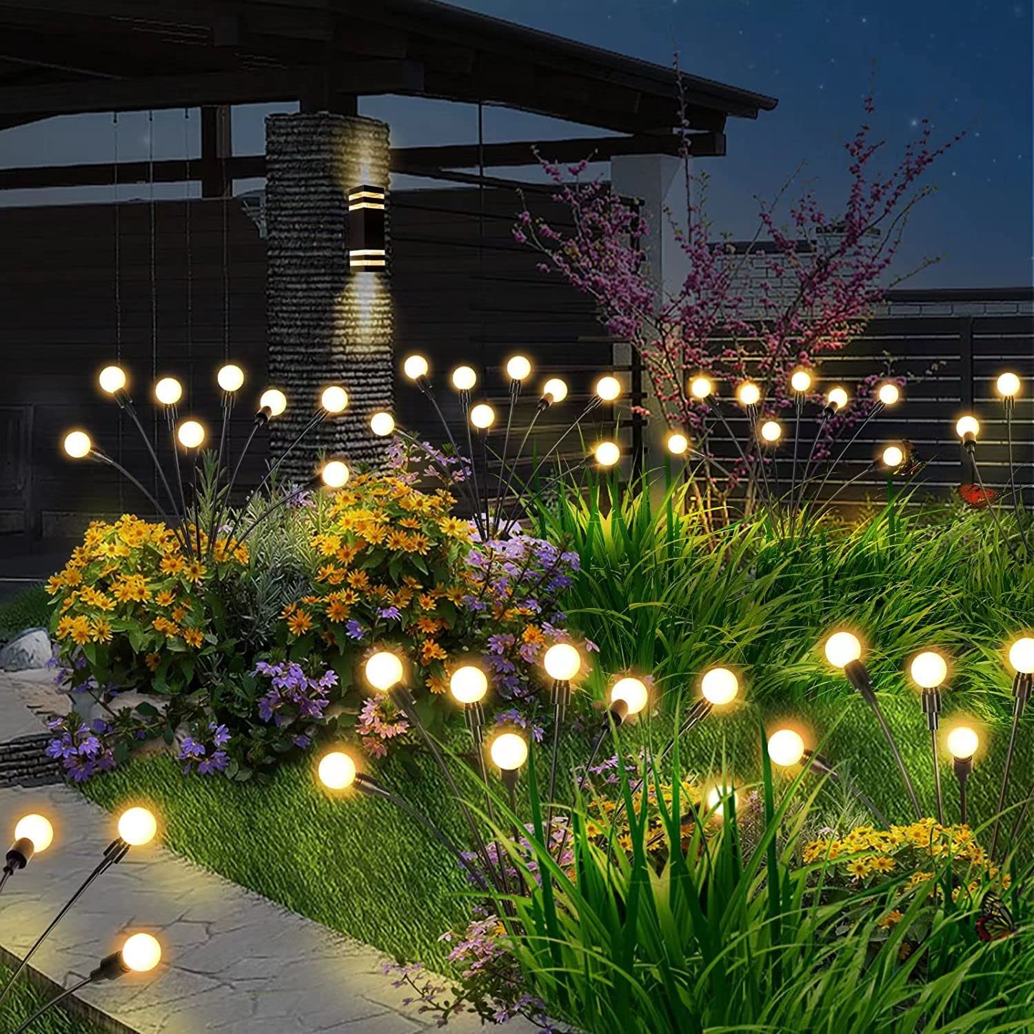 Enchanting Firefly Lights : Unique Solar Powered Garden Lights (Multi Sets) Zaavio®