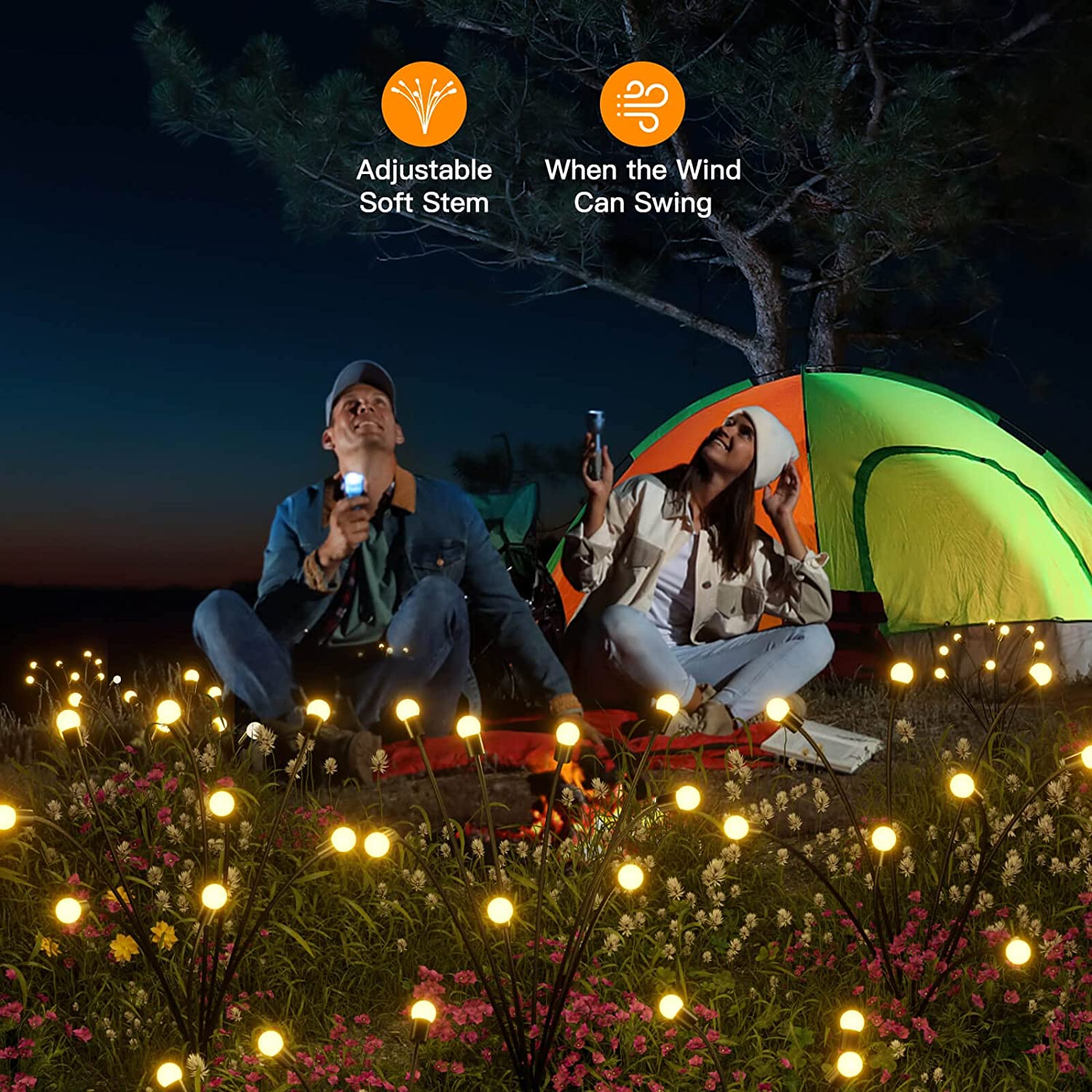 Enchanting Firefly Lights : Unique Solar Powered Garden Lights (Multi Sets) Zaavio®