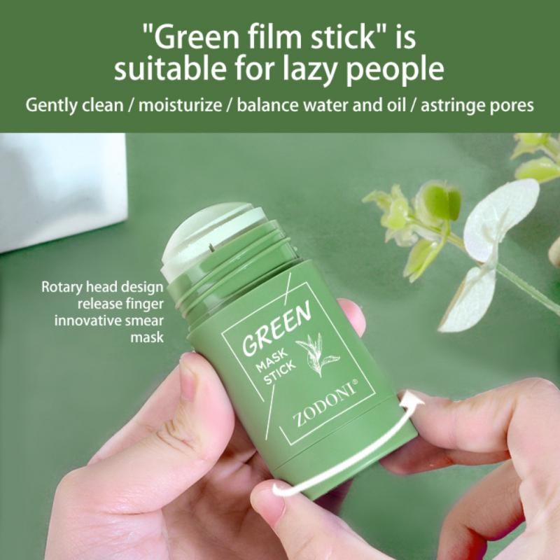 Exfolyn™ (Pack of 2) Face Pack For Glowing Skin Green Tea Skin Brightening Facial Pack Exfolyn™ Green Tea Mask Stick (Pack of 2) Zaavio®