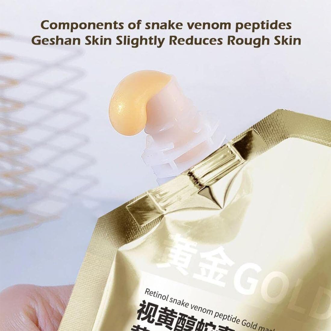 Face Mask Pack For Glowing Skin Sheet Masks Glow Skin Mask - PeelOglam™️ Retinol Snake Venom Gold Mask Zaavio®