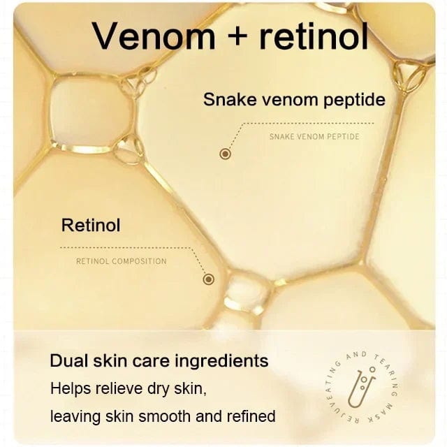 Face Mask Pack For Glowing Skin Sheet Masks Glow Skin Mask - PeelOglam™️ Retinol Snake Venom Gold Mask Zaavio®