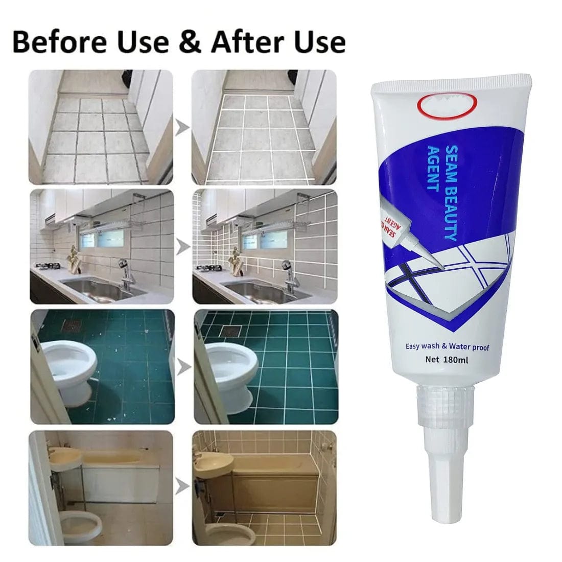 Floor Tile Gap Filler Tile Grout Joint Repair for Bathroom - Fillent™ Fillent™ Tiles Gap Filler Zaavio®