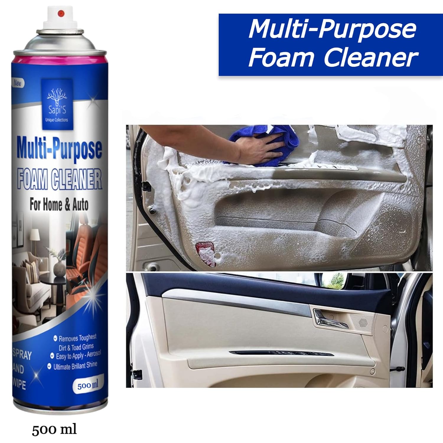  Foam Spray All Purpose Car Degreaser Bubble Cleaner Kitchen - Kleneez™ Kleneez™ Foam Cleaning Spray Zaavio®