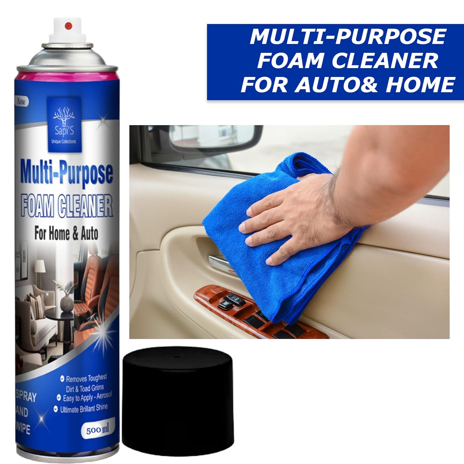  Foam Spray All Purpose Car Degreaser Bubble Cleaner Kitchen - Kleneez™ Kleneez™ Foam Cleaning Spray Zaavio®