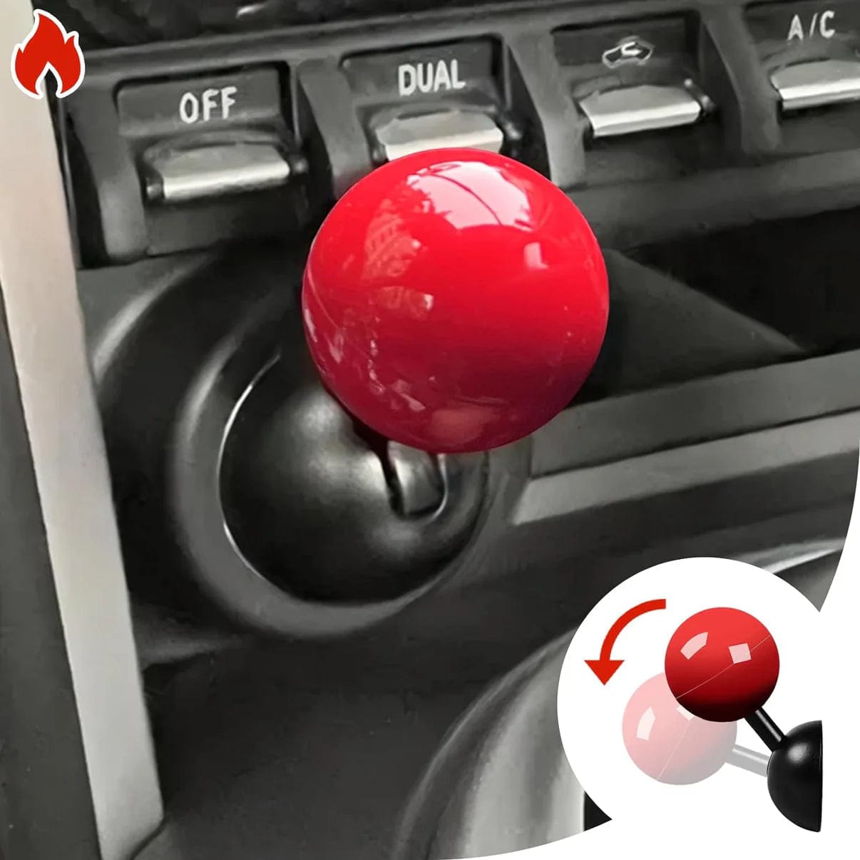 FunIgnite™️ | Car Accessories Interior Car Stuff Accessory Starter Button  FunIgnite™️ Car Push Joystick Start Button Cover Zaavio®